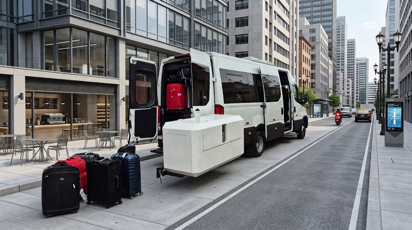 Bus Turais modelo 2025 preparado para pasajeros y equipaje